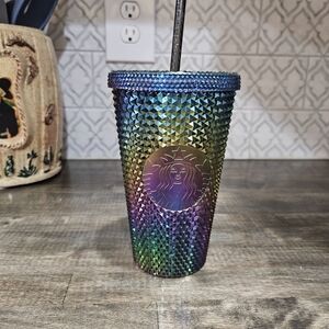 Starbucks Multicolor Studded Tumbler Oil Slick
